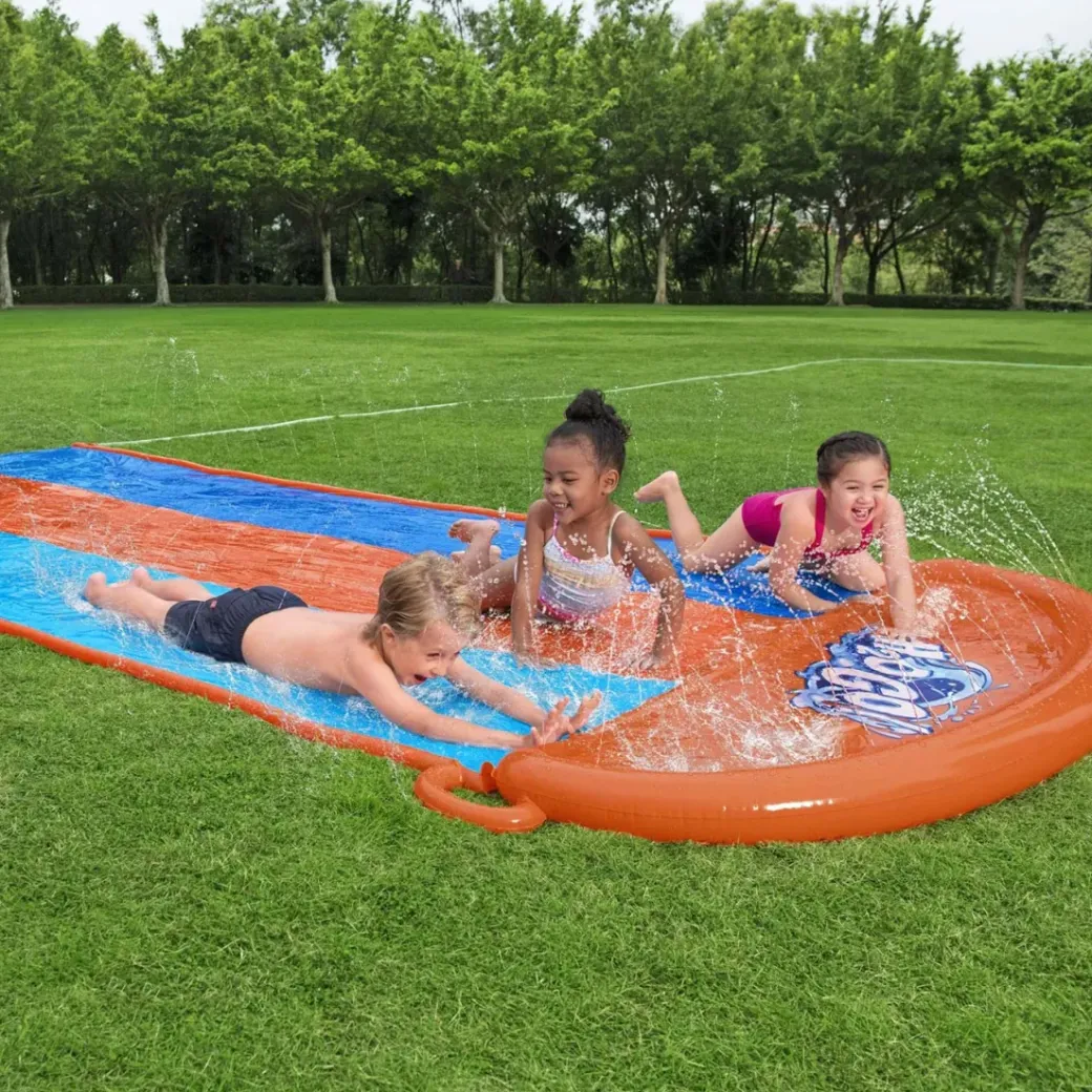 Brico Waterspeelgoed-Bestway H2Ogo Triple Waterglijbaan 488 Cm