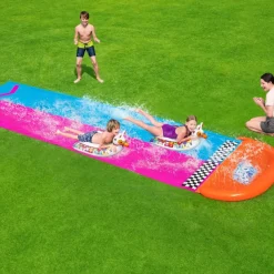 Brico Waterspeelgoed-Bestway H2Ogo! Waterglijbaan Lama Rama Race