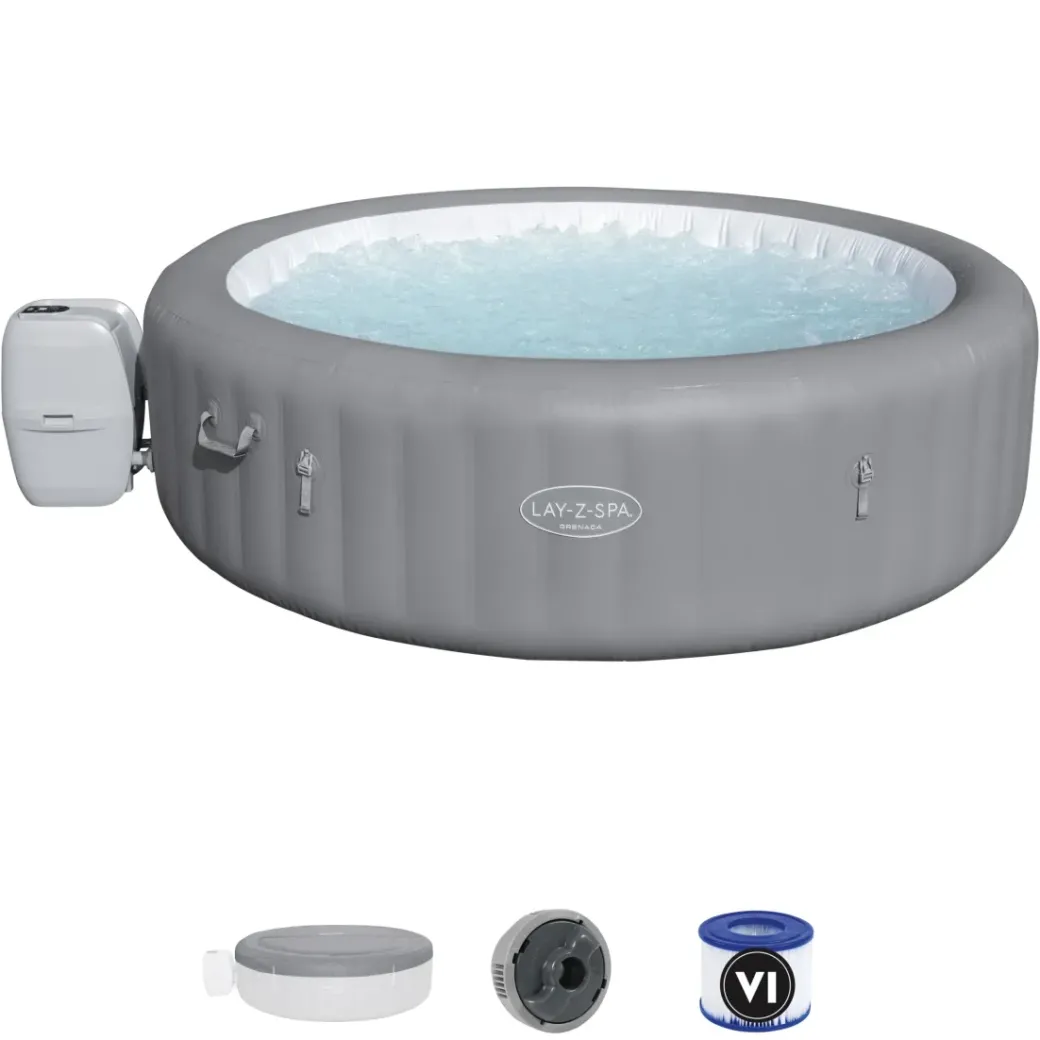 Brico Spa En Jacuzzi-Bestway Jacuzzi Lay-Z Spa 60135 1350L Gris O236X71Cm