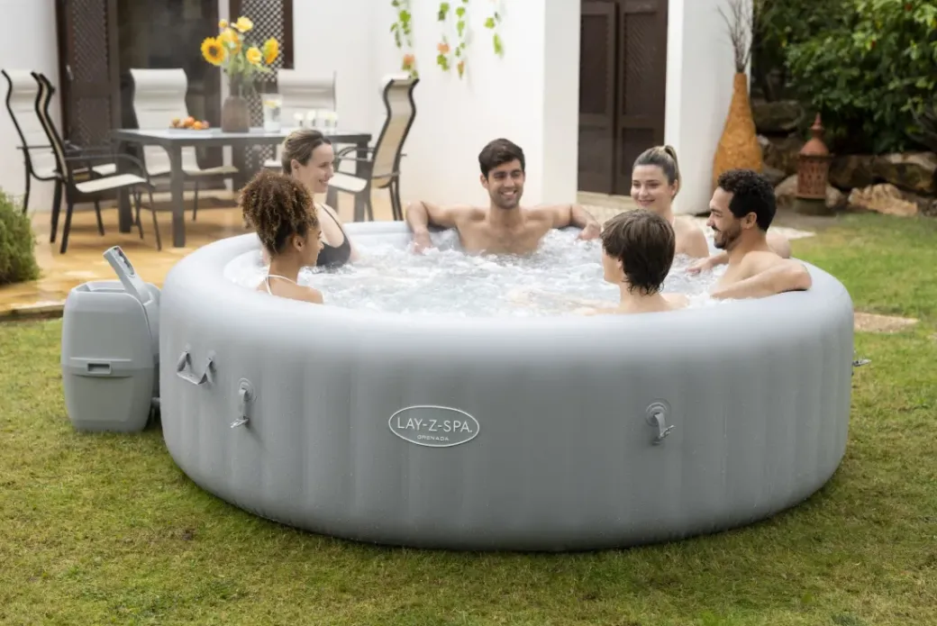 Brico Spa En Jacuzzi-Bestway Jacuzzi Lay-Z Spa 60135 1350L Gris O236X71Cm