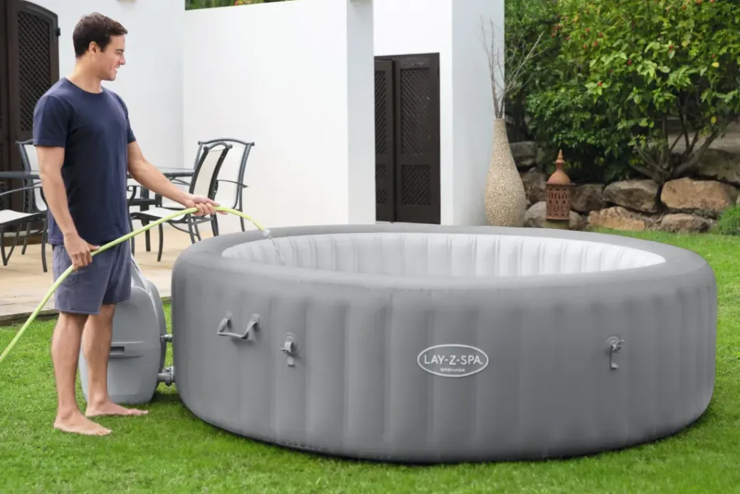 Brico Spa En Jacuzzi-Bestway Jacuzzi Lay-Z Spa 60135 1350L Gris O236X71Cm