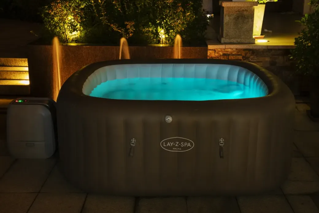 Brico Spa En Jacuzzi-Bestway Jacuzzi Lay-Z-Spa Palma Hydrojet Pro 60057 1050L O201X80Cm