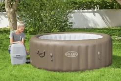 Brico Spa En Jacuzzi-Bestway Lay-Z-Spa 60017, 916 L, 6 Personen, Rond, Bubbelmassage / Airjet, Beige, Wit