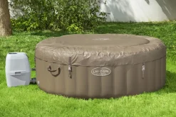 Brico Spa En Jacuzzi-Bestway Lay-Z-Spa 60017, 916 L, 6 Personen, Rond, Bubbelmassage / Airjet, Beige, Wit