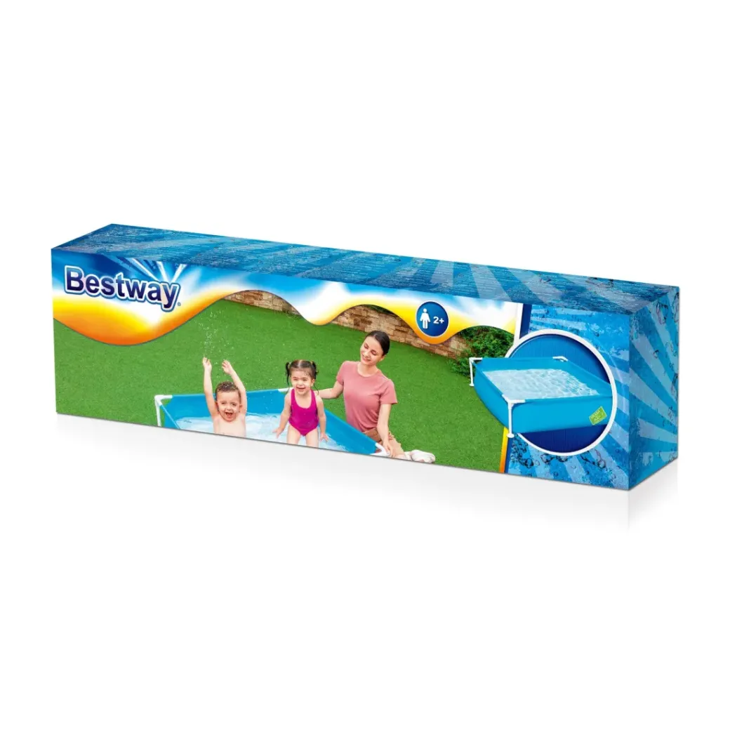 Brico Opzetzwembaden Zonder Pomp-Bestway My First Frame Pool Vierkant 122