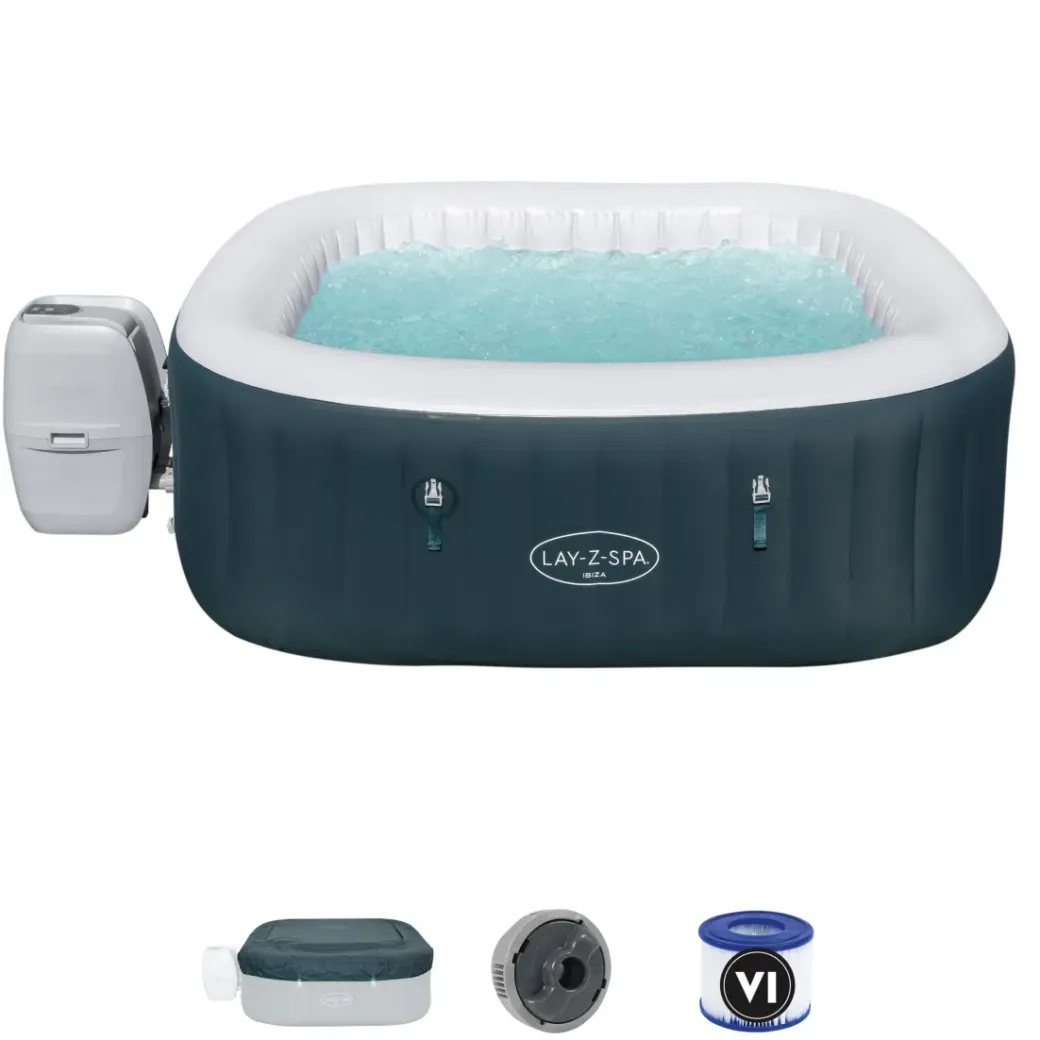 Brico Spa En Jacuzzi-Bestway Opblaasbare Jacuzzi Lay-Z-Spa Ibiza Airjet 806L Groen 180X180X66Cm