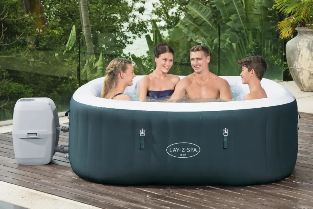 Brico Spa En Jacuzzi-Bestway Opblaasbare Jacuzzi Lay-Z-Spa Ibiza Airjet 806L Groen 180X180X66Cm