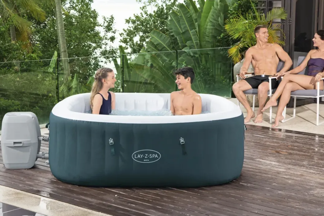 Brico Spa En Jacuzzi-Bestway Opblaasbare Jacuzzi Lay-Z-Spa Ibiza Airjet 806L Groen 180X180X66Cm