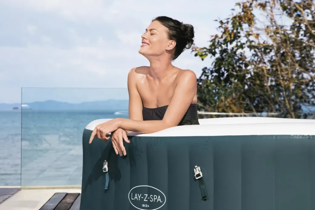Brico Spa En Jacuzzi-Bestway Opblaasbare Jacuzzi Lay-Z-Spa Ibiza Airjet 806L Groen 180X180X66Cm