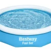 Brico Opblaaszwembaden-Bestway Opblaaszwembad Fast Set Rond Met Filterpomp O305X66Cm