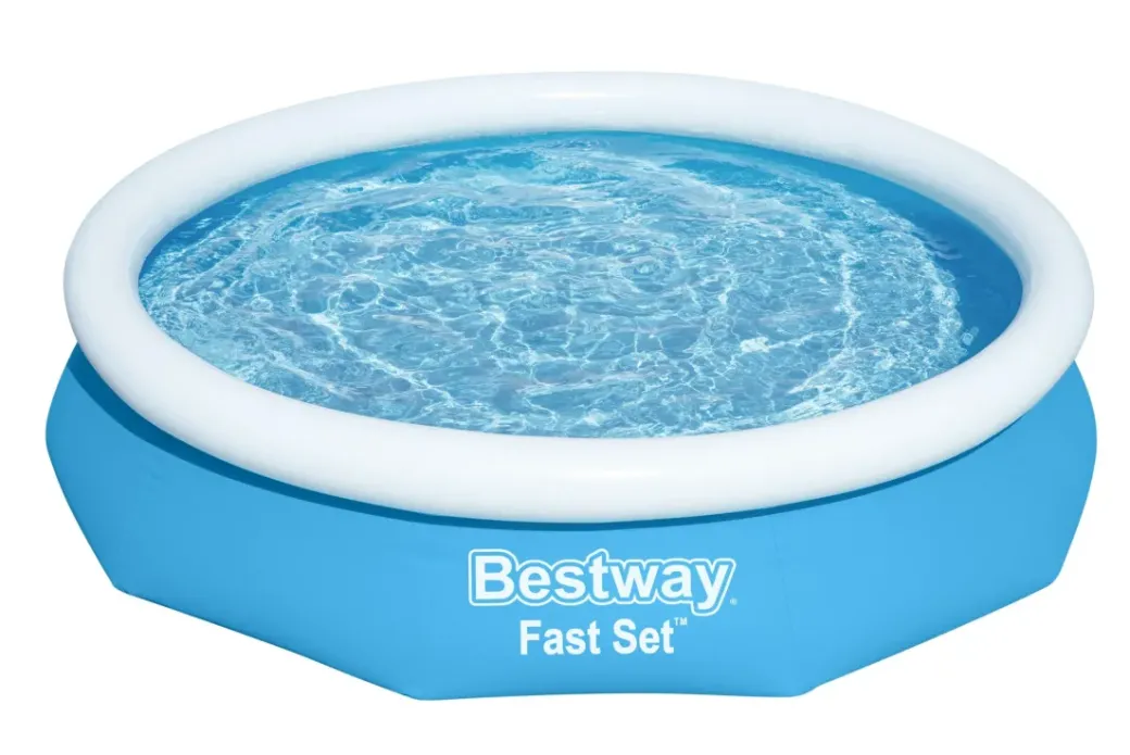 Brico Opblaaszwembaden-Bestway Opblaaszwembad Fast Set Rond Met Filterpomp O305X66Cm