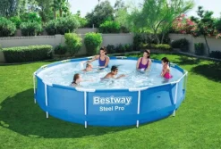 Brico Opzetzwembaden Zonder Pomp-Bestway Opzetwembad Steel Pro O366X76Cm