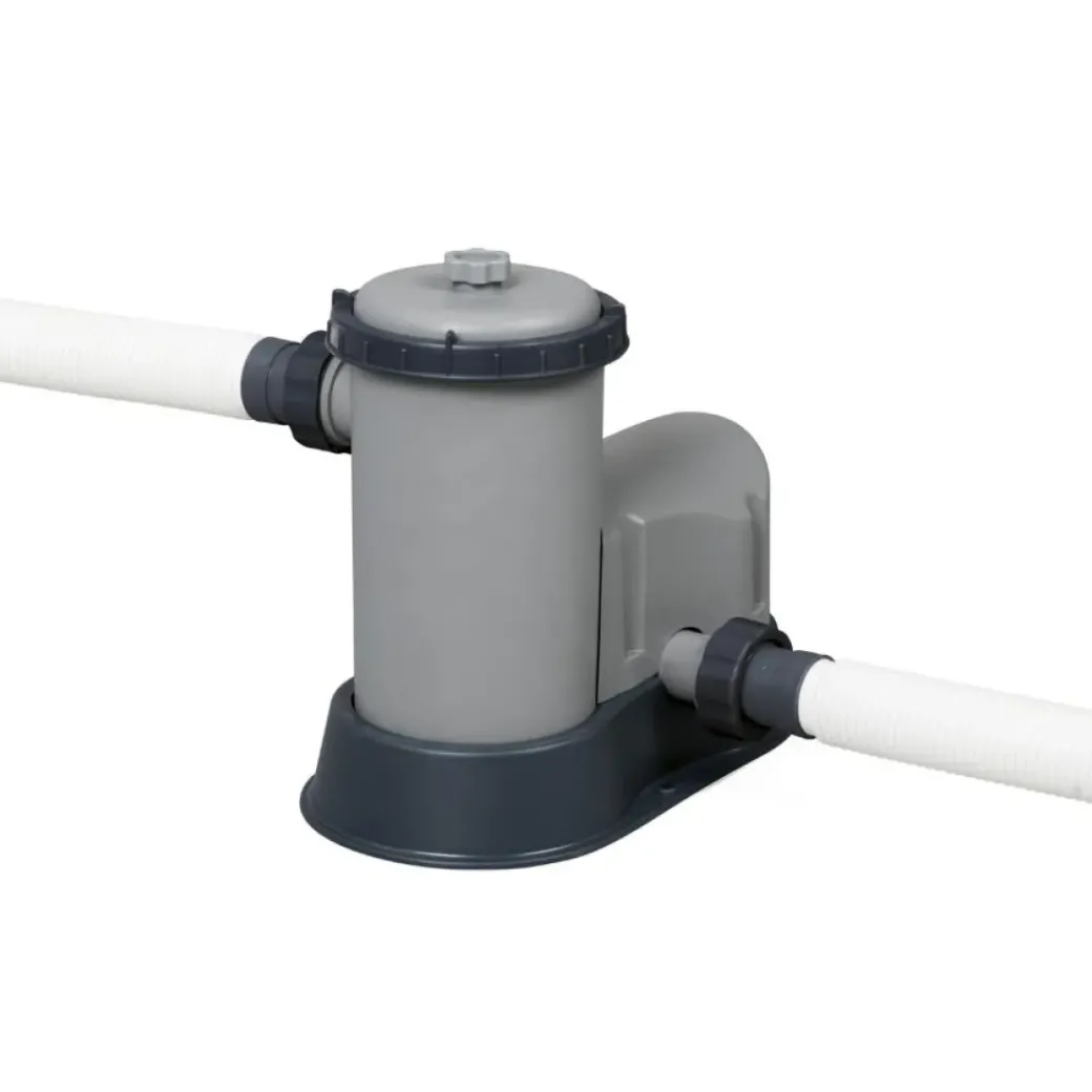 Brico Opzetzwembaden Met Pomp-Bestway Opzetzwembad Power Steel Rechthoek Met Filterpomp O549X274X122Cm