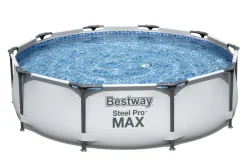Brico Opzetzwembaden Met Pomp-Bestway Opzetzwembad Steel Pro Max Set Rond Met Filterpomp O305X76Cm