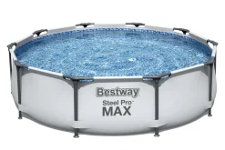 Brico Opzetzwembaden Met Pomp-Bestway Opzetzwembad Steel Pro Max Set Rond Met Filterpomp O305X76Cm
