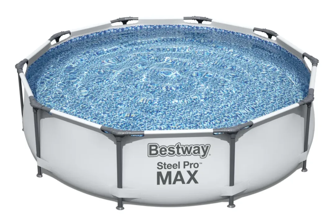 Brico Opzetzwembaden Met Pomp-Bestway Opzetzwembad Steel Pro Max Set Rond Met Filterpomp O305X76Cm