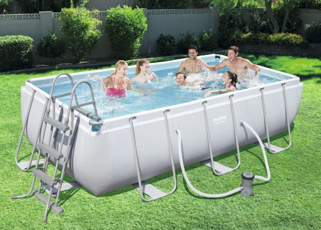 Brico Opzetzwembaden Met Pomp-Bestway Zwembad Power Steel Pool 6478L 404X201X101Cm