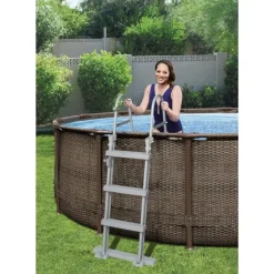 Brico Opzetzwembaden Zonder Pomp-Bestway Zwembad Steel Pro Max Rotan 366 Cm