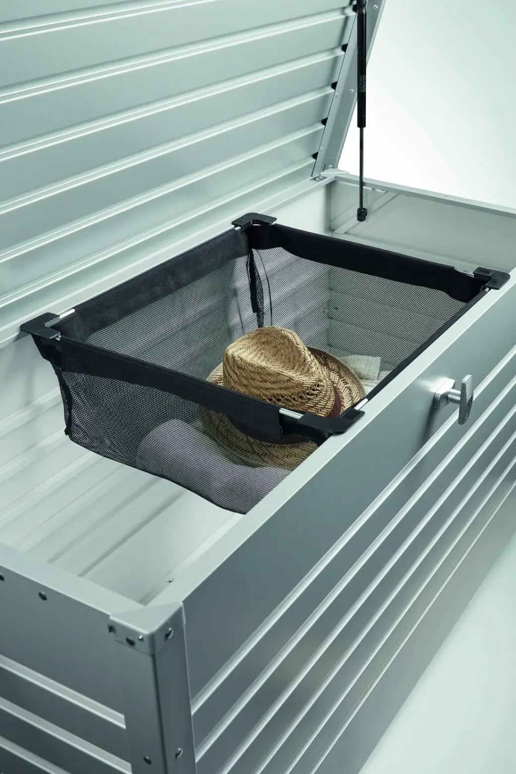 Brico Opbergboxen Tuin-Biohort Kussenbox Hobby 160 Donkergrijs Metallic 79X160Cm