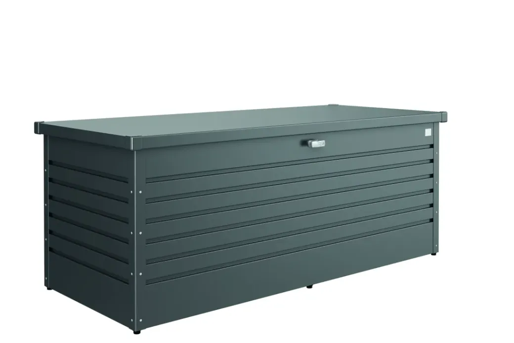Brico Opbergboxen Tuin-Biohort Kussenbox Hobby 180 Donkergrijs Metallic 79X181Cm