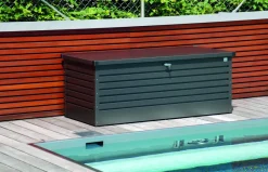 Brico Opbergboxen Tuin-Biohort Kussenbox Hobby 180 Donkergrijs Metallic 79X181Cm