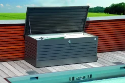 Brico Opbergboxen Tuin-Biohort Kussenbox Hobby 180 Donkergrijs Metallic 79X181Cm