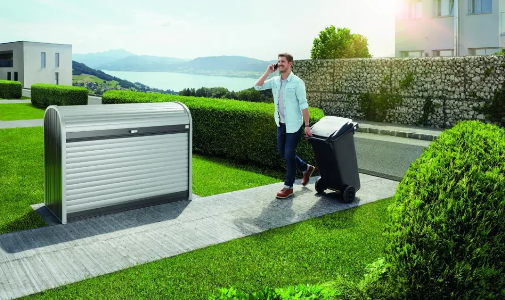 Brico Opbergboxen Tuin-Biohort Opbergbox Storemax 120 Donkergrijs Metallic 73X117Cm