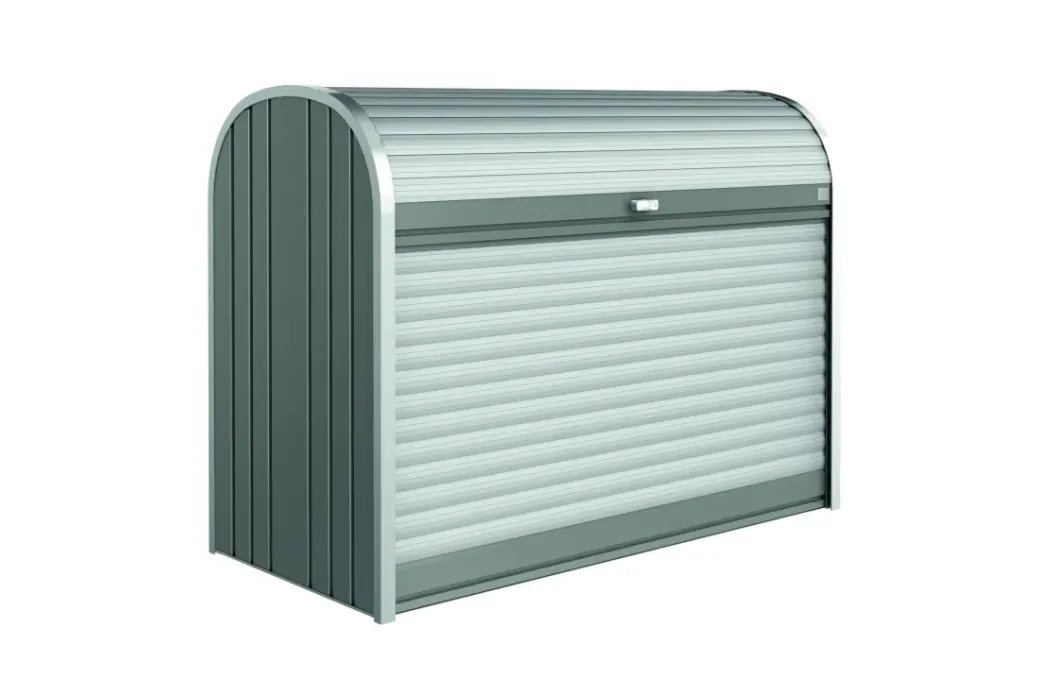 Brico Opbergboxen Tuin-Biohort Opbergbox Storemax 160 Kwartsgrijs Metallic 78X163Cm