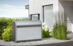 Brico Opbergboxen Tuin-Biohort Opbergbox Storemax 160 Kwartsgrijs Metallic 78X163Cm