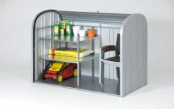 Brico Opbergboxen Tuin-Biohort Opbergbox Storemax 190 Kwartsgrijs Metallic 97X190Cm