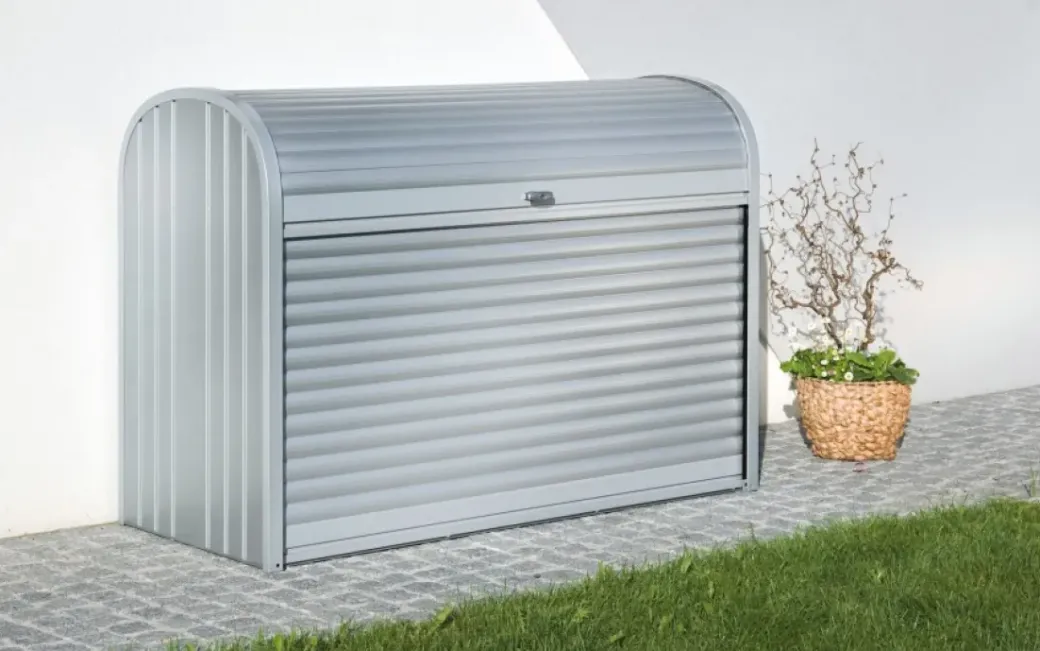 Brico Opbergboxen Tuin-Biohort Opbergbox Storemax 160 Zilver Metallic 78X163Cm