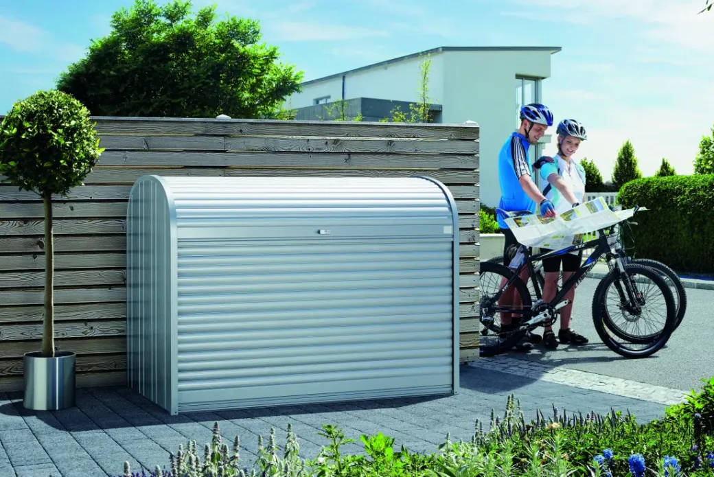 Brico Opbergboxen Tuin-Biohort Opbergbox Storemax 160 Zilver Metallic 78X163Cm