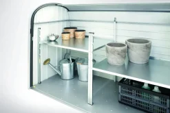 Brico Opbergboxen Tuin-Biohort Opbergbox Storemax 160 Zilver Metallic 78X163Cm