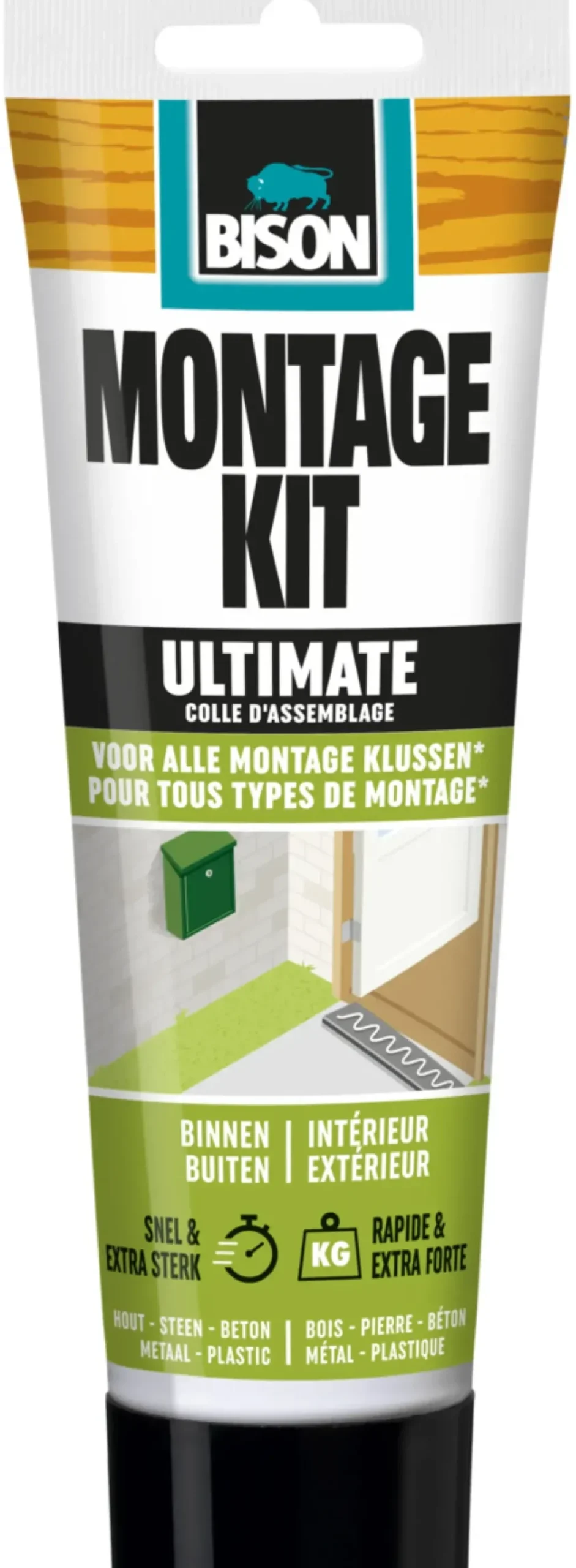 Brico Lijm- & Kitpistolen-Bison Montage Kit Ultimate 165Gr