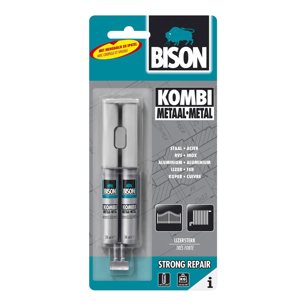 Bison Universele Epoxylijm Kombi Metaal Crd 24Ml|Brico Sale