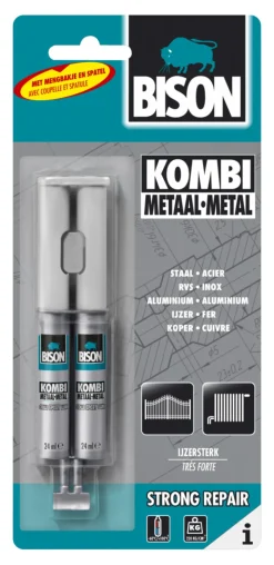 Brico Lijm- & Kitpistolen-Bison Universele Epoxylijm Kombi Metaal Crd 24Ml