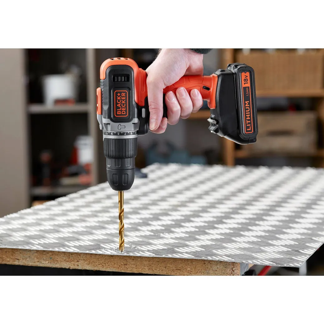 Black + Decker Schroef,-Klopboormachine 18V ( 2 Accu'S)|Brico Best