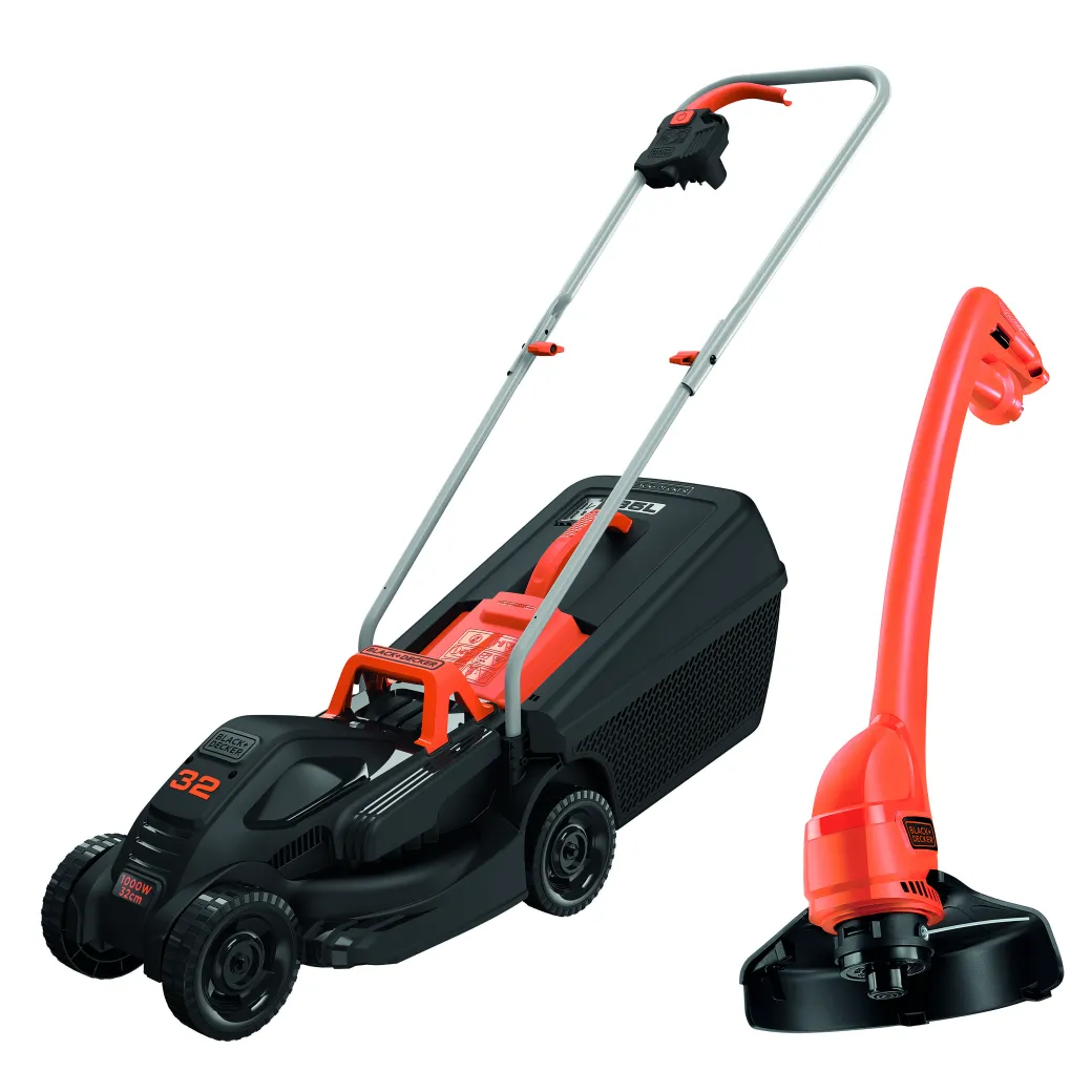 Black+Decker Elektrische Grasmaaier Bemw351Gl2-Qs - 32Cm - 1000W + Grastrimmer - 23Cm - 250W|Brico Discount