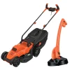 Black+Decker Elektrische Grasmaaier Bemw461Bgl2-Qs 1400W + Grastrimmer Gl250-Qs 250W|Brico Outlet