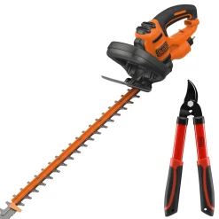 Black+Decker Elektrische Heggenschaar Behts401Kit-Qs 500W + Snoeischaar|Brico Discount