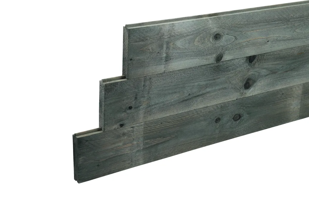 Blokhutprofiel Geschaafd Vintage Grey 14,5X2,8X180Cm|Brico Online