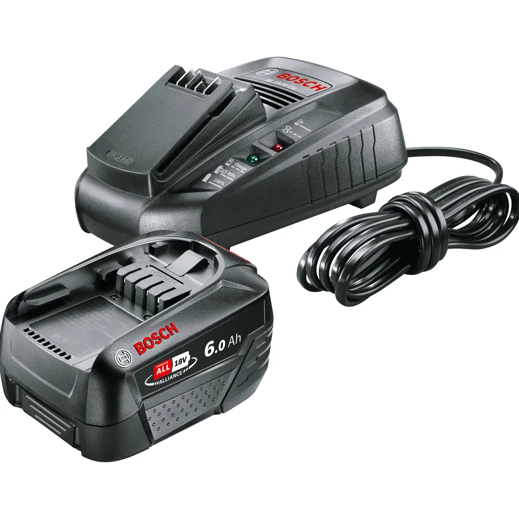 Bosch Accu En Lader Al 1830 Cv Li-Ion 18V 6Ah|Brico