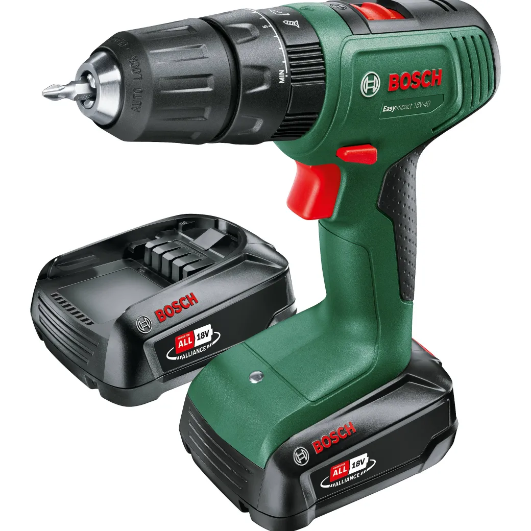 Bosch Accuboormachine Met Klopfunctie + Decoupeerzaag Toolkit 18V (2 Accu'S)|Brico Discount