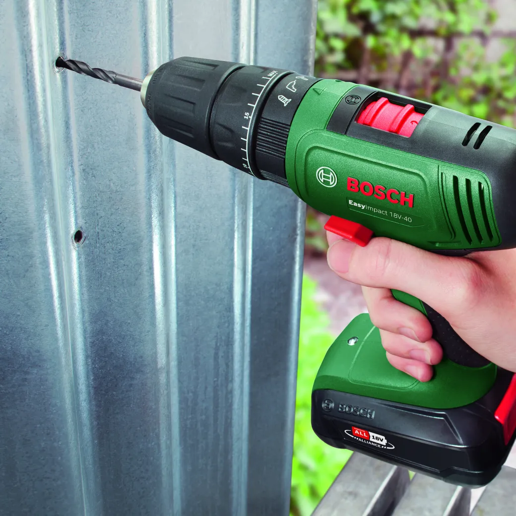 Bosch Accuboormachine Met Klopfunctie Easyimpact-40 18V (2 Accu'S)|Brico New