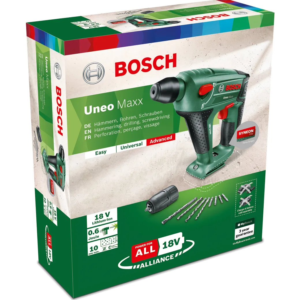 Bosch Boorhamer Uneo Maxx 18V (Zonder Accu)|Brico Best