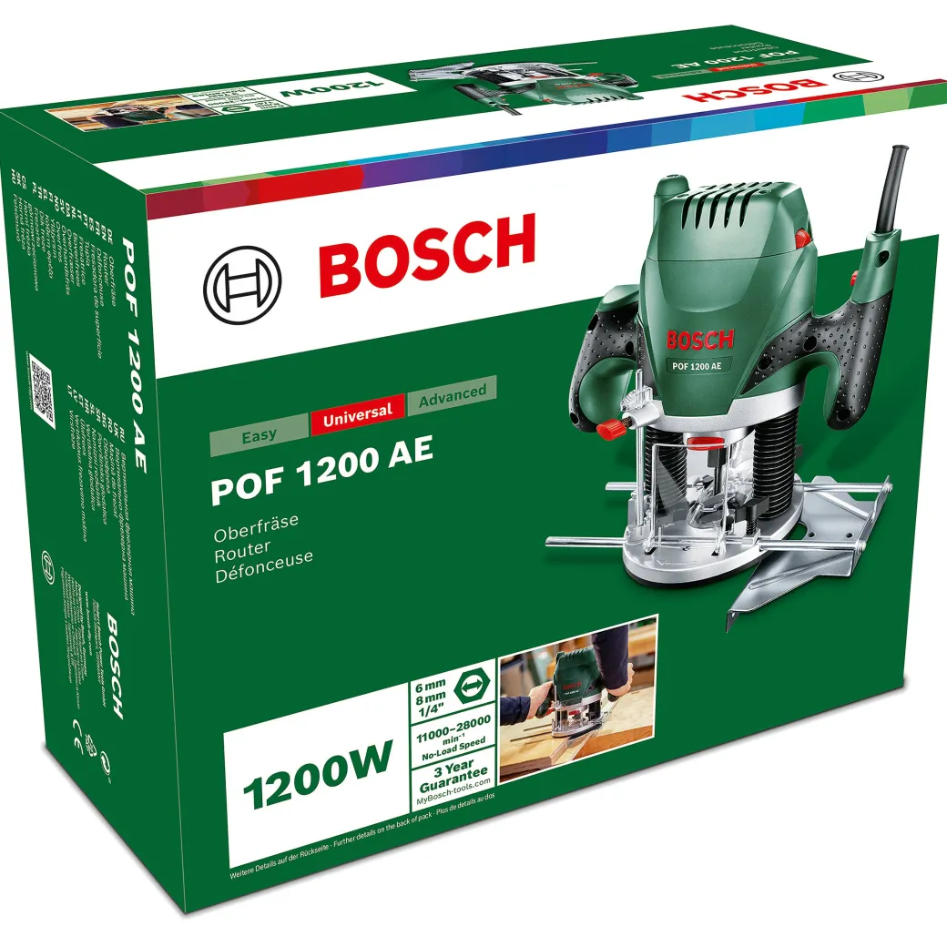 Bosch Bovenfrees Pof1200Ae 1200W|Brico Discount