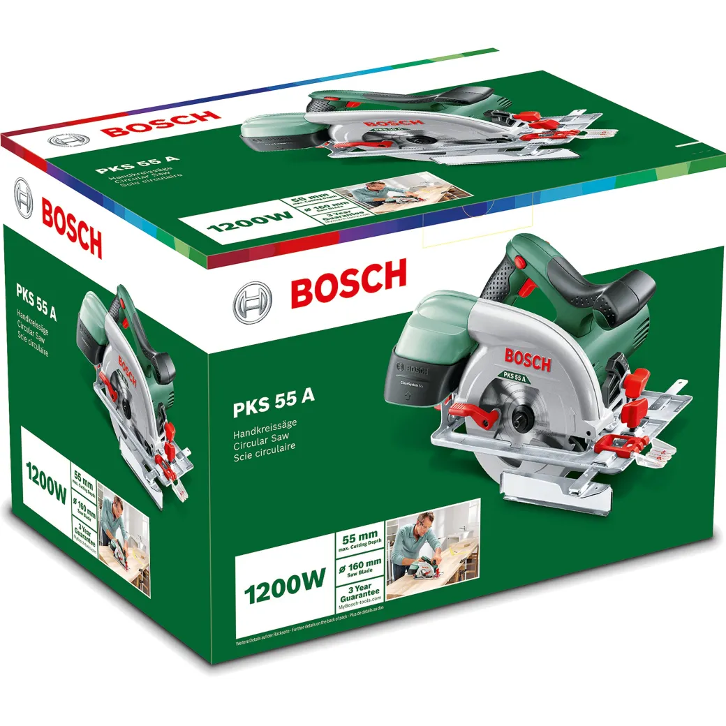 Bosch Cirkelzaag Pks55A 1200W|Brico Online