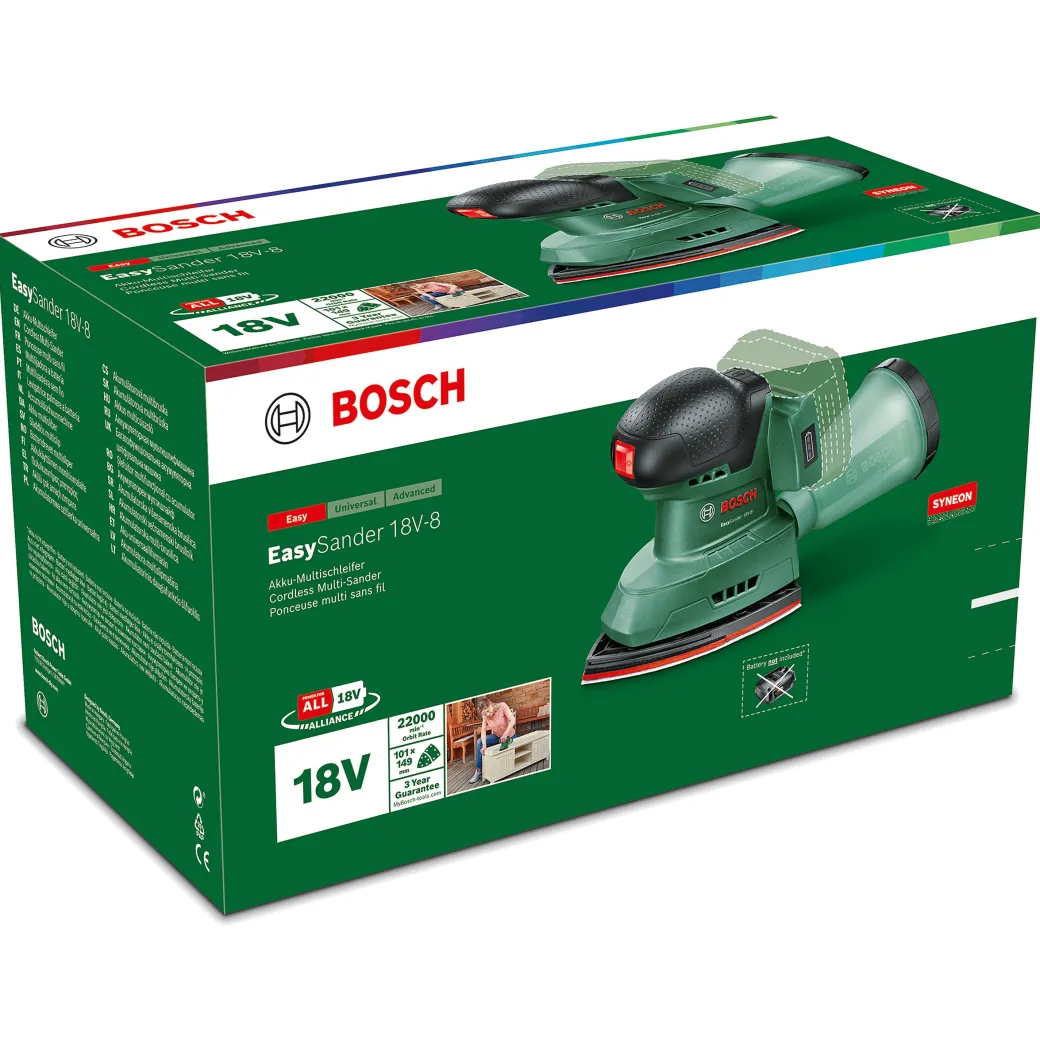 Bosch Multischuurmachine Easysander 18V-8 (Zonder Accu)|Brico New