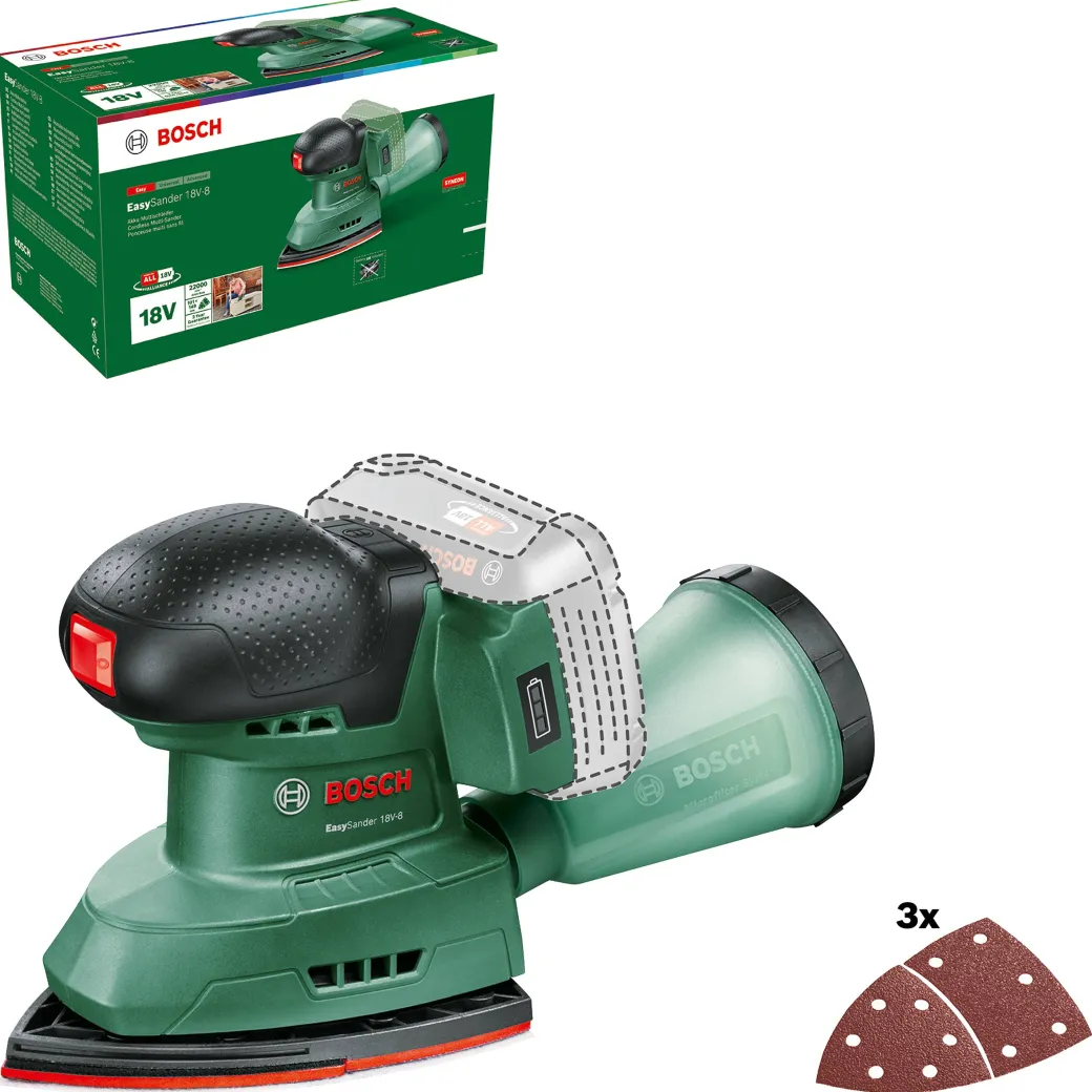 Bosch Multischuurmachine Easysander 18V-8 (Zonder Accu)|Brico New