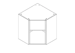 Bovenkast Hoek Keuken Modulo Wit 65Cm|Brico